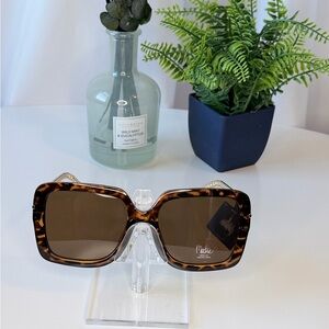Bob Mackie Gold Chain Sunglasses with Tortoiseshell Frame